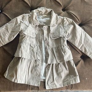 Girls Khaki Jacket 4T